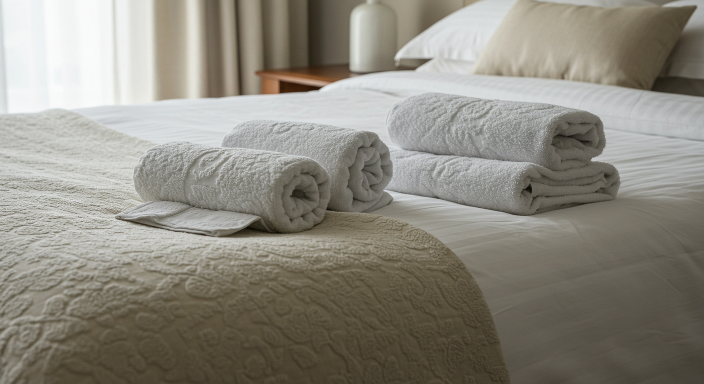 Bedroom with luxury textiles